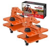 Nilight Lot de 2 crochets de fixation pour seau de tracteur en acier forgé avec revêtement en zinc - 1,9 cm maximum - 6 803,9 kg - Orange