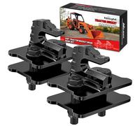Nilight Lot de 2 crochets de fixation pour seau de tracteur en acier forgé avec revêtement en zinc - 1,9 cm - Charge maximale : 6 803,9 kg - Noir