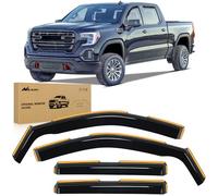 Nilight Lot de 4 déflecteurs de fenêtre pour Chevrolet Silverado 1500 Crew Cab/GMC Sierra 1500 à Cabine Double 2019, 2020, 2021, 2022, 2023, 2024