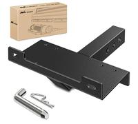 Nilight Plaque de montage universelle pour attelage de remorque de 25,4 x 11,4 cm, support de treuil de montage de 5,1 cm, récepteur d'attelage en acier robuste, capacité de 7 484,3 kg pour VTT, VUTT,