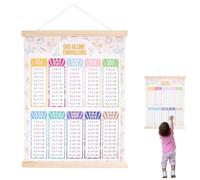 Nilioyul 1 x 1 poster - Entraîneur unique pour enfants - 1 x 1 - Apprenez les mathématiques - Format A2 - Apprenez la petite fois de manière ludique - Pour la maternelle, l'école primaire, l'école