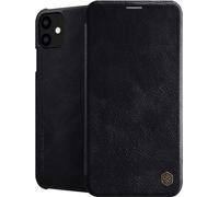 Nilkin Qin Premium VERITABLE CUIR Flip Rabat Étui pour téléphone portable Étui livre compatible avec Xiaomi Mi Note 10 Lite