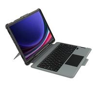 Nillkin Bumper Keyboard Case Convient pour Samsung Galaxy Tab S9 Plus | Étui de Clavier Bluetooth avec | Étui de Book avec Caméra Curseur | Standard, Support Stylet et Touches Lumineuses | Noir