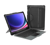 Nillkin Bumper Keyboard Case Convient pour Samsung Galaxy Tab S9 Plus | Étui de Clavier Bluetooth avec | Étui de Book avec Caméra Curseur | Standard, Support Stylet et Touches Lumineuses | Noir