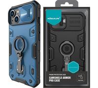 Nillkin Camshield Armor Pro Magnetic Case Iphone 14 Plus Magnetic Magsafe Case With Camera Cover Blue