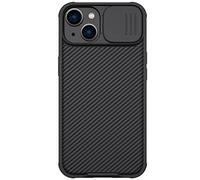 Nillkin CamShield Coque en Silicone Liquide Soyeux pour iPhone 14 Plus (Noir)