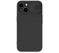 Nillkin CamShield - Coque en Silicone Soyeuse pour Apple iPhone 15 Plus (2023) - Noir