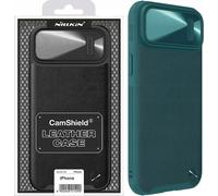 Nillkin Camshield Leather S Case Iphone 14 Case With Camera Cover Green