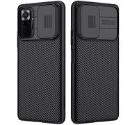 Nillkin CamShield Pro Coque de protection fine avec protection d'appareil photo en polycarbonate rigide et TPU ultra fin anti-rayures pour Redmi Note 10 pro/Note 10 pro Max Noir