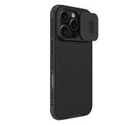 Nillkin CamShield Pro Coque magnétique conçue avec Absorption des Chocs et Lunette surélevée pour Apple iPhone 16 Pro 6,3" - Noir
