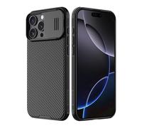 Nillkin CamShield Pro Coque pour iPhone 16 Pro - Protection de l'Appareil Photo, Slim Stylish Case Compatible avec 5G 6.3'' - Noir