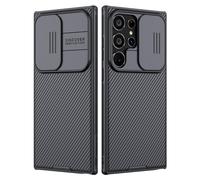 Nillkin CamShield Pro Coque pour Samsung Galaxy S24 Ultra [Protection de l'appareil Photo] avec Coque coulissante pour Appareil Photo, étui de Protection Fin et élégant pour Galaxy S24 Ultra Noir