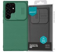 Nillkin CamShield Pro étui blindé avec protection de l'appareil photo pour Samsung Galaxy S24 Ultra - vert