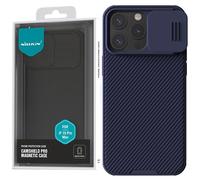 Nillkin CamShield Pro Étui magnétique pour iPhone 15 Pro Max avec protection pour appareil photo - Violet