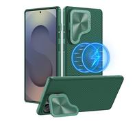 Nillkin CamShield Prop Étui de protection pour Galaxy S25 Ultra, résistant aux chocs et aux rayures, avec fonction de support, compatible avec Galaxy S25 Ultra 5G (6,9") - Vert