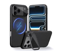 Nillkin CamShield Prop Étui magnétique pour iPhone 17 Pro (6,3", 2025), résistant aux chocs et aux rayures, avec couvercle de caméra de téléphone portable, noir transparent, compatible avec iPhone 17