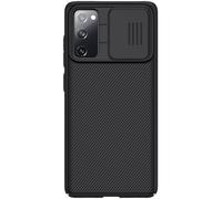 Nillkin CamShield Coque Compatible Samsung Galaxy S20 FE Coque Polycarbonate Finition striée Cache caméra Coulissant Protection Antichoc Anti-Rayures Anti-Traces - Noir