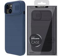 Nillkin Camshield Silky Silicone Case Iphone 14 Case With Camera Cover Blue