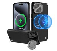 NILLKIN CamShiled Coque iPhone 15 Pro protection d'objectif d'appareil photo, coque de téléphone antichoc béquille appareil photo, protection de l'intimité, coque anti-rayures ALP4JCWZB01UK