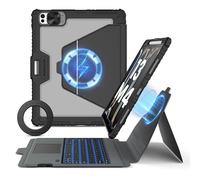 Nillkin Clavier pour iPad Pro 33 cm (M5, 2025, M4, 2024), iPad Pro M5, étui magnétique, support de clavier rétroéclairé amovible, avec support mural magnétique, portrait/paysage, pavé tactile 33 cm