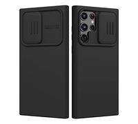 Nillkin Conçu pour Galaxy S23 Ultra Coque avec protection d'appareil photo, étui de protection ultra fin en silicone résistant aux chocs, doublure en microfibre, protection d'appareil photo