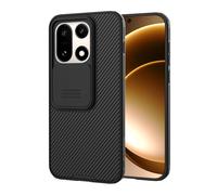 Nillkin Coque de protection pour OnePlus 15 2025 5G - Protection de l'appareil photo avec coque Slide Camera - Résistant aux chocs et aux rayures - Compatible avec OnePlus 15 (6,78") - Noir