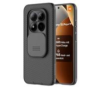 Nillkin Coque de protection pour Xiaomi Redmi Note 15 Pro Plus 5G 2026, avec Slide Camera, résistante aux chocs et aux rayures, compatible avec Xiaomi Poco M8 Pro 5G 6,83", noir