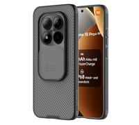 Nillkin Coque de protection pour Xiaomi Redmi Note 15 Pro Plus 5G 2026, avec Slide Camera, résistante aux chocs et aux rayures, compatible avec Xiaomi Poco M8 Pro 5G 6,83", noir transparent