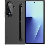 NILLKIN Coque en Silicone pour Samsung Galaxy Z Fold 7 avec Stylet, Noire