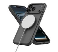 Nillkin Coque iPhone 17 Pro (6,3", 2025), Compatible MagSafe - Coque Fine Magnétique TPU+PC, Antichoc, Anti-Rayures, Antidérapante, Mate, Bonne Prise - Noir Transparent