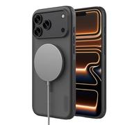 Nillkin Coque iPhone 17 Pro Max(6,9", 2025), Compatible MagSafe - Coque Fine Magnétique TPU+PC, Antichoc, Anti-Rayures, Antidérapante, Mate, Bonne Prise - Noir Transparent