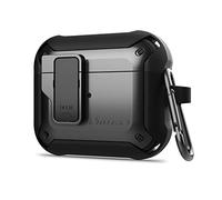 Nillkin Coque pour Airpods compatible avec AirPods 3, coque résistante aux chocs pour Airpods 3, coque de protection robuste et rigide compatible avec Apple AirPods 3 (noir, AirPods 3)