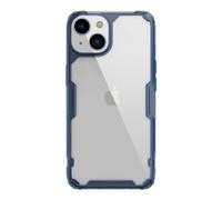 Nillkin Coque pour Apple iPhone 14 Plus (6,7") Nature TPU Pro Bordure + Dos en Polycarbonate et Bords résistants aux Chocs Bleu