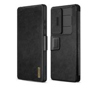 Nillkin Coque pour Samsung Galaxy S25 Ultra, Étui Portefeuille avec Porte-Cartes et Protection d'appareil Photo, Coque Antichoc, Noir