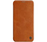 Nillkin - Coque pour téléphone compatible avec Apple iPhone 11 Pro Max - TPU ; Coque en cuir artificiel - Marron
