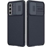 Nillkin Coque Samsung Galaxy S21 FE 5g avec Slide Camera Cover, Étui de Protection Mince et élégant Antichoc pour Samsung Galaxy S21 FE 5g, Noir