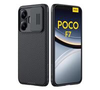 Nillkin Étui de protection pour Xiaomi Poco F7 5G, avec appareil photo coulissant, en TPU et polycarbonate résistant aux chocs et aux rayures, CamShield Pro, pour Xiaomi Poco F7, noir