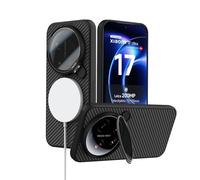 Nillkin Fibre Aramide Magnétique Coque pour Xiaomi 17 Ultra avec Support de Protection de l'appareil Photo, Compatible avec MagSafe, Étui de Protection résistant aux Chocs et aux Rayures