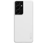 Nillkin Frosted Shield Étui pour téléphone portable Samsung S21 Ultra en polycarbonate - Blanc