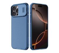 Nillkin pour iPhone 16 Pro Max Coque avec Protection de l'appareil Photo, CamShield Pro Case for iPhone 16 Pro Max Slim Stylish Protective Case Compatible avec iPhone 16 Pro Max 5G 6.9''Bleu