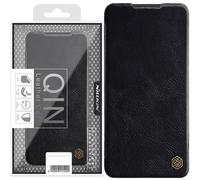 Nillkin Qin Case Case For Xiaomi Redmi Note 11T 5G / Note 11S 5G / Note 11 5G (China) / Poco M4 Pro 5G Camera Cover Holster Case With Flip Cover Black