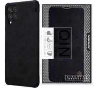 Nillkin Qin Etui en cuir pour - Samsung Galaxy A22 4G - noir