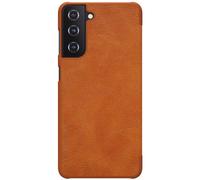 Housse Galaxy S21 Plus Étui Folio Porte-carte Cuir Véritablen Nillkin marron