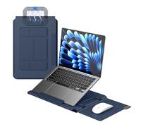 Nillkin Sacoche pour ordinateur portable de 15-16" avec poignée magnétique, support réglable et dragonne, pour MacBook Pro 16"/Huawei/Xiaomi/HP Bleu foncé