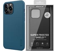 Nillkin Super Frosted Shield étui renforcé pour iPhone 13 Pro Max bleu