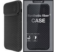 Nillkin Synthetic Fiber S Camera Case pour iPhone 14, 6.1", 2022, noir