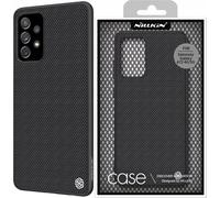 Nillkin Textured Case Housse robuste et renforcée avec cadre en gel et dos en nylon pour Samsung Galaxy A72 4G noir Housse pour téléphone portable
