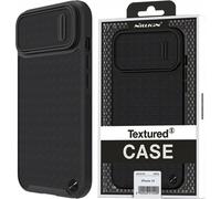 Nillkin Textured S Case pour iPhone 14, coque blindée avec cache caméra, noir Étui pour téléphone portable