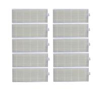 Nilnyvda Brosse Principale, Brosse latérale, Filtre HEPA, Tissu de vadrouille Compatible avec l'aspirateur Robot Eziclean One Aqua 210, pièces de Rechange, Accessoires de Remplacement(10x HEPA)