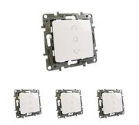 Niloe 764512 Legrand 3199 Bouton poussoir pour volet roulant 6A (Lot de 4)